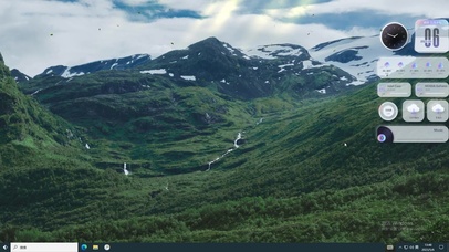 4K森林绿海 深林 蓝天