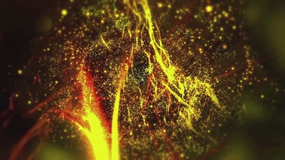 震撼唯美动态金色粒子