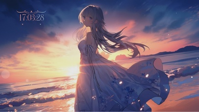 沙滩日落