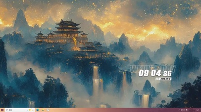 古风山水桌面主题