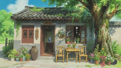 中式田园小院治愈景