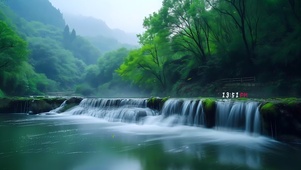 山间水潭