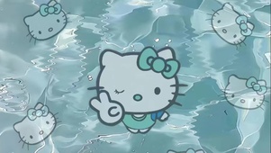 水波纹kitty  壁纸