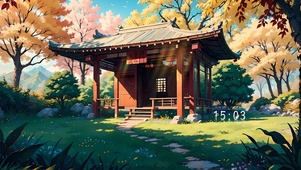 古风落花亭