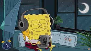 海绵宝宝听音乐