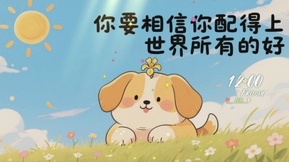 温馨治愈系文字桌面