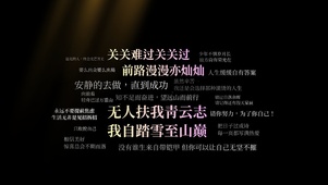 无人扶我青云志，我自踏雪至山巅