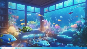 海底房间桌面主题