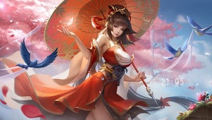 古风撑伞少女