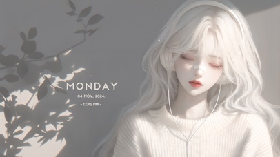 纯欲纯白毛衣女孩