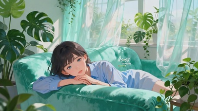 清新治愈甜美女孩