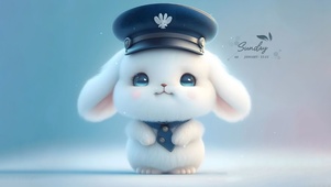 可爱治愈小萌兔