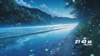 护眼夜晚萤火虫