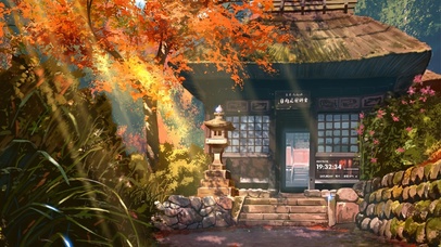 4K 唯美秋季庭院