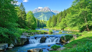 护眼山涧小河
