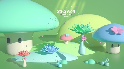 4k 可爱简约春意卡通桌面