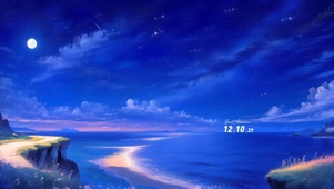 唯美流星大海