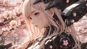 4k樱花机甲女孩
