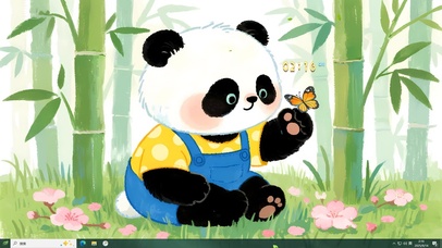  圆润可爱童趣熊猫