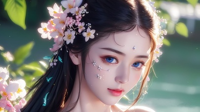 4K绝美古风美女