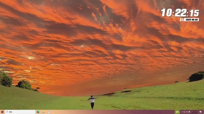 黄昏下奔跑的少年 日落 夕阳