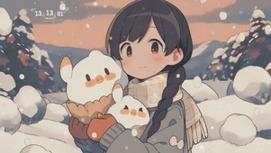 黑发少女