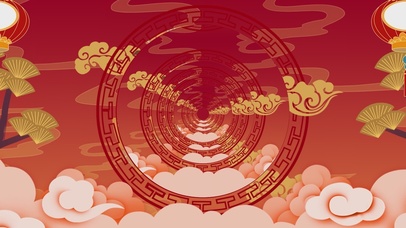 国潮中国风穿梭