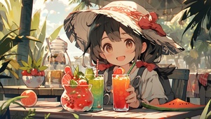 夏日冰饮西瓜汁