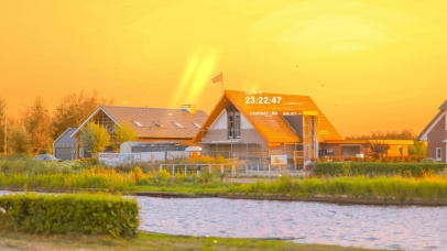 4K 唯美治愈黄昏小镇