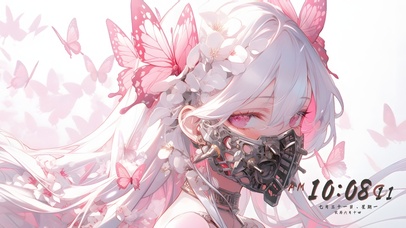 4K 蝴蝶蒙面少女