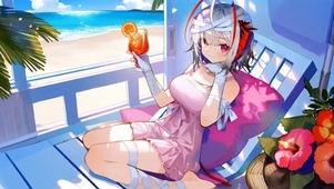 海边泳装少女-维什戴尔