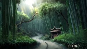竹林唯美森林