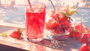 清新夏日草莓