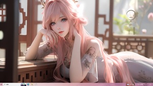 古风小憩少女
