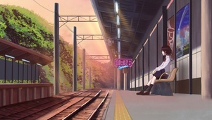 铁道旁的少女