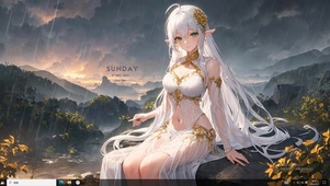 4k淋雨精灵美少女