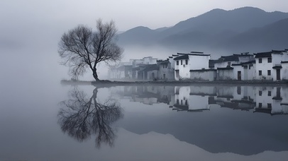 水乡静影