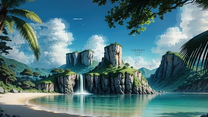 4K唯美湖光山色