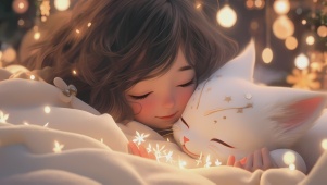 4K 3D唯美猫咪女孩(禁转)