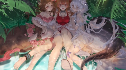 明日方舟泳装三人组