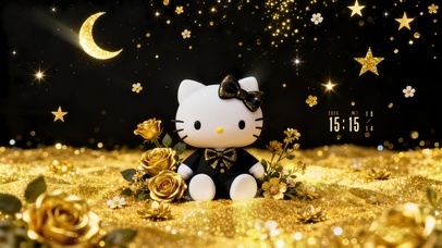 鎏金可爱凯蒂猫