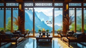 高堂山水美如画