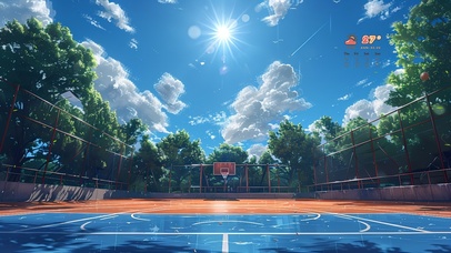 夏日篮球场