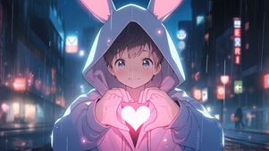 小清新爱心男孩