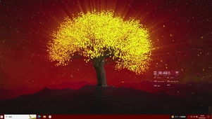 金色发财树主题