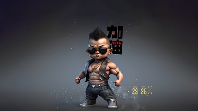 肌肉男孩 打工人 加油 4K