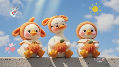 治愈清新鸭鸭桌面