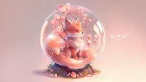 水晶球里的小狐狸