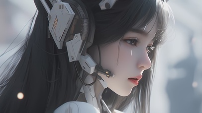 【机甲少女】长发机械姬美女