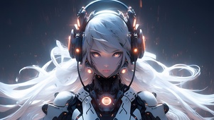 白发机甲少女